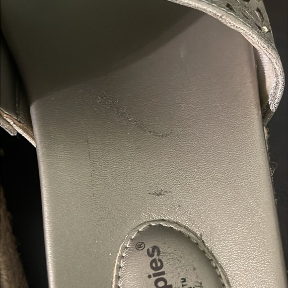 Hush Puppies Women's Lady Platform Slide Sandals size 6M Mushroom Gold Metallic - Picture 7 of 16